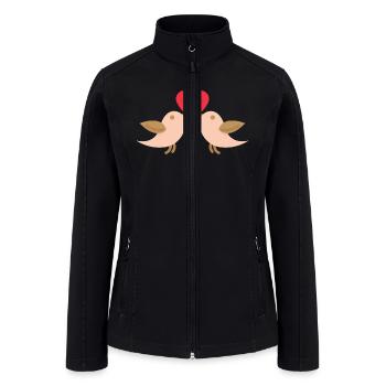 oh for love sake collection - Women’s Soft Shell Jacket - black - Front