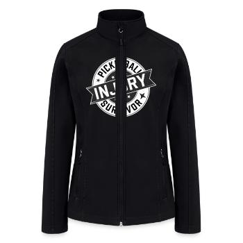 Pickleball Injury Survivor 15 - Women’s Soft Shell Jacket - black - Front