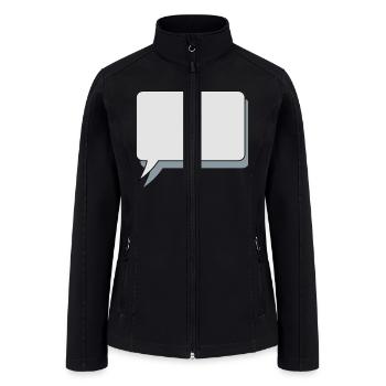 Speech bubble - Women’s Soft Shell Jacket - black - Front