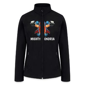 Mightychondria Cellular Biology Science Teacher - Women’s Soft Shell Jacket - black - Front