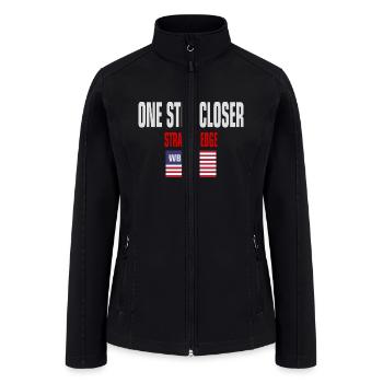 ONE STEP CLOSER STRAIGHT EDGE - Women’s Soft Shell Jacket - black - Front
