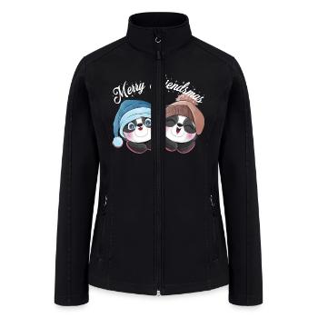 Best Friends Christmas - Women’s Soft Shell Jacket - black - Front