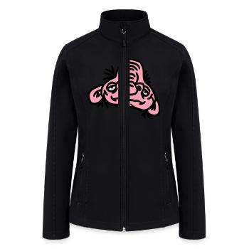 old opa face man ugly disgusting monster horror ha - Women’s Soft Shell Jacket - black - Front
