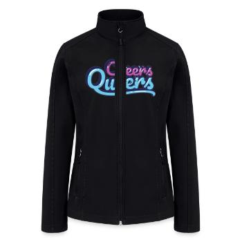 Cheers Queers retro - Women’s Soft Shell Jacket - black - Front