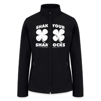 St Patrick Saint Patrick s Day Irish Green Ireland - Women’s Soft Shell Jacket - black - Front