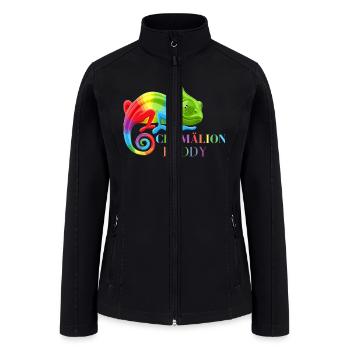 Chameleon Colourful Pet Lizards - Women’s Soft Shell Jacket - black - Front