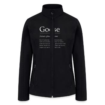 Goose Dictionary Definition - Women’s Soft Shell Jacket - black - Front