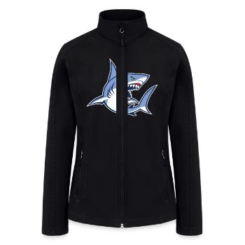 shark - Women’s Soft Shell Jacket - black - Front