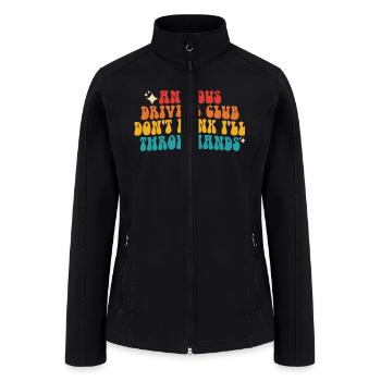 Anxious Drivers Club Don't Honk I'll Throw Hands - Women’s Soft Shell Jacket - black - Front