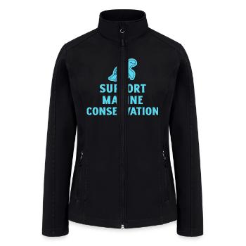 Marine Conservation - Women’s Soft Shell Jacket - black - Front