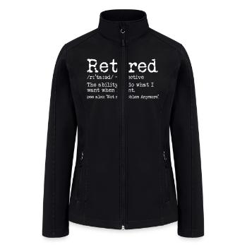Funny Graphic Tees Women Men - Women’s Soft Shell Jacket - black - Front