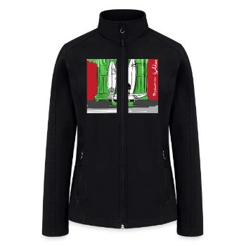 John John Florence Quiver Signature - Women’s Soft Shell Jacket - black - Front