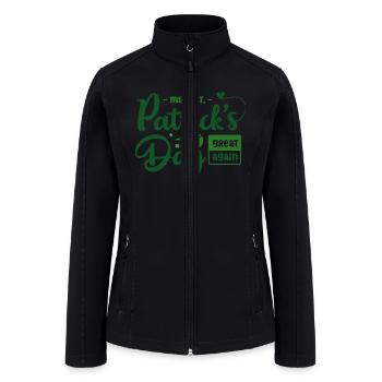 St Patricks Day | Saint Patricks Day - Women’s Soft Shell Jacket - black - Front