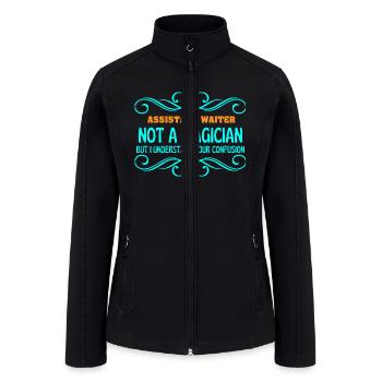 ASSISTANT WAITER not magican - Women’s Soft Shell Jacket - black - Front