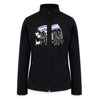 Trans Is Fabulous - Women’s Soft Shell Jacket - black - Front