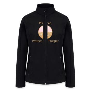 Marine Conservation - Women’s Soft Shell Jacket - black - Front