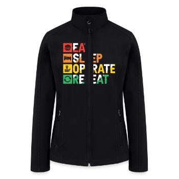 Daily routine schedule - Women’s Soft Shell Jacket - black - Front