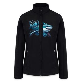shark colour - Women’s Soft Shell Jacket - black - Front