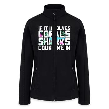Marine Biologist Marine Biology - Women’s Soft Shell Jacket - black - Front