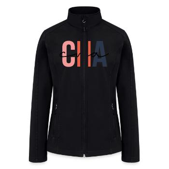 Cna Colorful Letters Nurse Christmas Pajamas T Shi - Women’s Soft Shell Jacket - black - Front