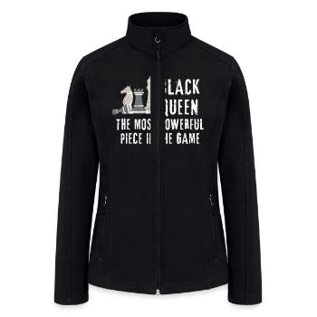 Black Queen, The most powerful piece in the game - Women’s Soft Shell Jacket - black - Front