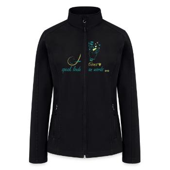Actions speak louder than words - Women’s Soft Shell Jacket - black - Front