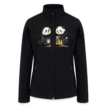 PANGDAHAI🐼Giant Panda - Women’s Soft Shell Jacket - black - Front