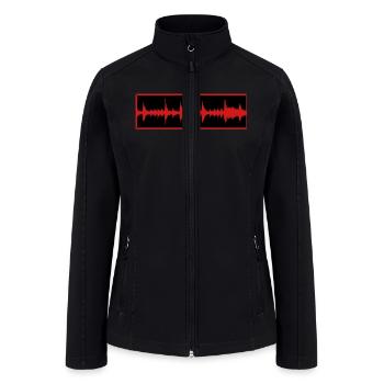 Amen Break Waveform - Women’s Soft Shell Jacket - black - Front