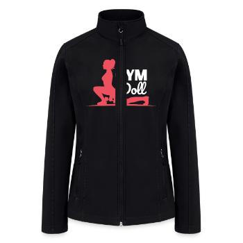 gym doll - Women’s Soft Shell Jacket - black - Front
