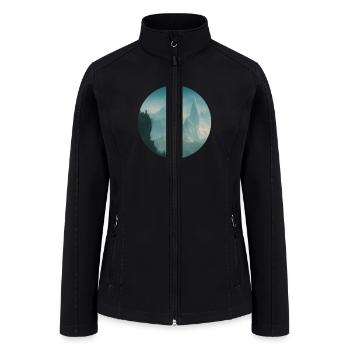 Mysterious Landscape Artwork - Women’s Soft Shell Jacket - black - Front