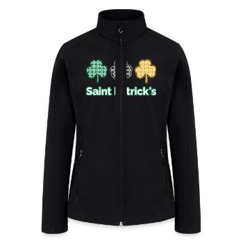 saint patrick s - Women’s Soft Shell Jacket - black - Front