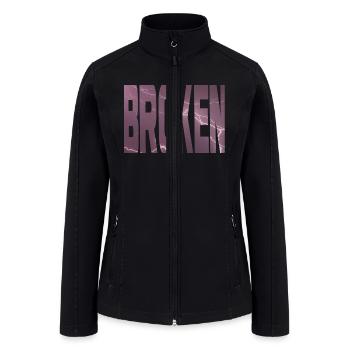 broken heart - Women’s Soft Shell Jacket - black - Front