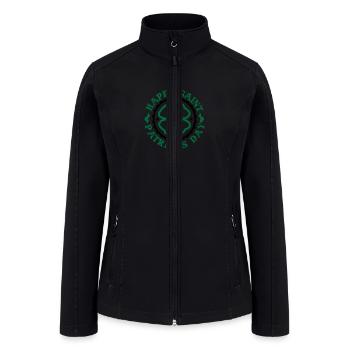happy saint patrick s day - Women’s Soft Shell Jacket - black - Front