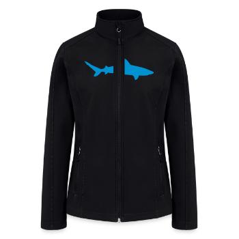 shark - Women’s Soft Shell Jacket - black - Front