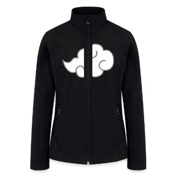 White Cloud - Women’s Soft Shell Jacket - black - Front