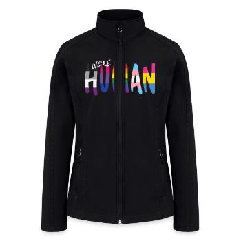 human, various queer flags 1 - Women’s Soft Shell Jacket - black - Front