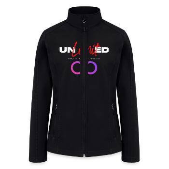 Unlimited Apparel's Premium Exclusive - Women’s Soft Shell Jacket - black - Front