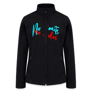 No Limits No Rules - Women’s Soft Shell Jacket - black - Front