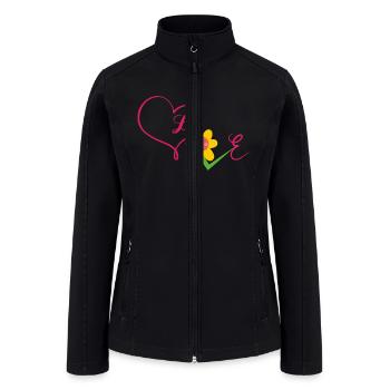 Flower lover - Women’s Soft Shell Jacket - black - Front