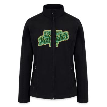 Saint patrick day tshirt design - Women’s Soft Shell Jacket - black - Front