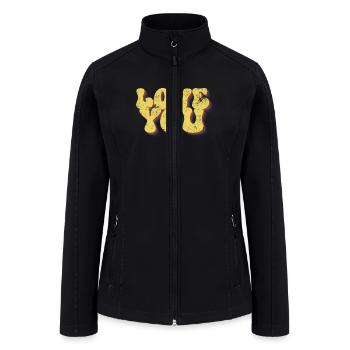 Love you vintage - Women’s Soft Shell Jacket - black - Front