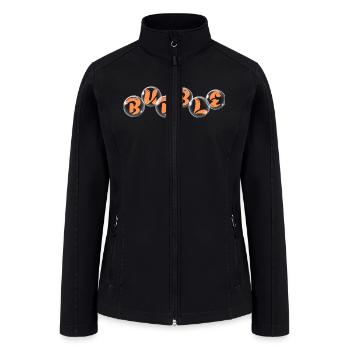 Bubble Design - Women’s Soft Shell Jacket - black - Front