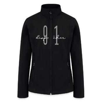 911 Ambulance Dispatcher Rescue Dispatch - Women’s Soft Shell Jacket - black - Front