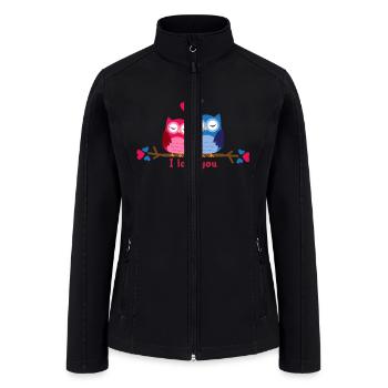 I love you - Women’s Soft Shell Jacket - black - Front