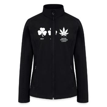 Saint Patricks Funny Party for Guys - Women’s Soft Shell Jacket - black - Front