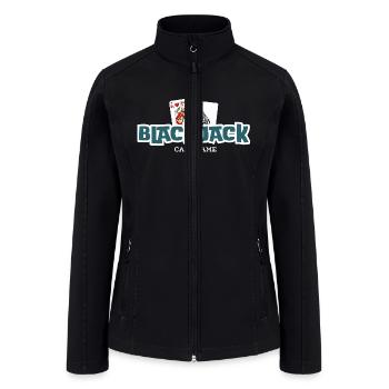 Blackjack: The Classic Card Game - Women’s Soft Shell Jacket - black - Front