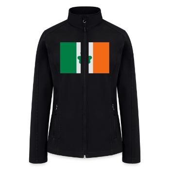 Ireland Shamrock - Women’s Soft Shell Jacket - black - Front