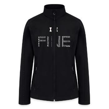 I AM FINE - Women’s Soft Shell Jacket - black - Front