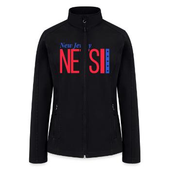 New Jersey Nets - Women’s Soft Shell Jacket - black - Front