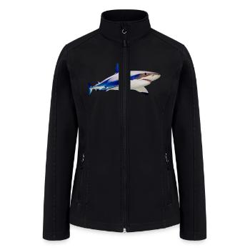 shark - Women’s Soft Shell Jacket - black - Front